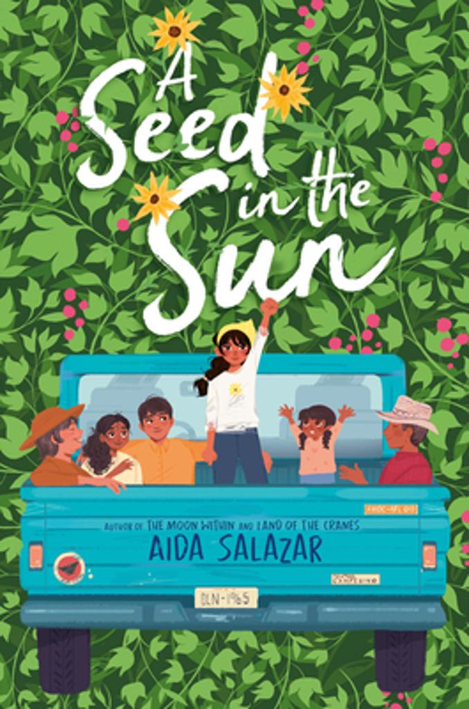 A Seed in the Sun Author: Aida Salazar   Description: A farm-working girl with big dreams meets activist Dolores Huerta and joins the 1965 protest for workers’ rights in this tender-hearted novel in verse, perfect for fans of Rita Williams-Garcia and Pam Muñoz Ryan.Lula Viramontes aches to one day become someone whom no one can ignore: a daring ringleader in a Mexican traveling circus. But between working the grape harvest in Delano, California, with her older siblings under dangerous conditions; taking care of her younger siblings and Mamá, who has mysteriously fallen ill; and doing everything she can to avoid Papá’s volatile temper, it’s hard to hold on to those dreams.Then she meets Dolores Huerta, Larry Itliong, and other labor rights activists and realizes she may need to raise her voice sooner rather than later: Farmworkers are striking for better treatment and wages, and whether Lula’s family joins them or not will determine their future.